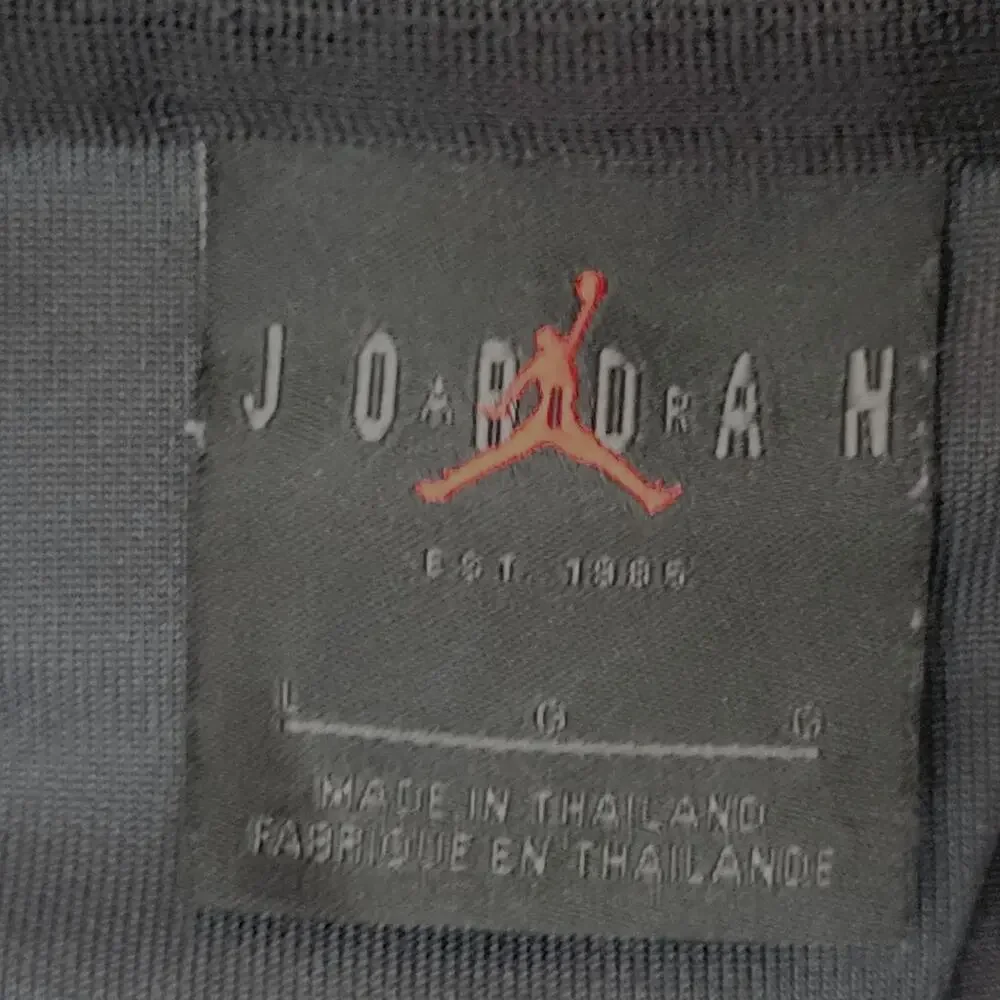 Jordan Jumpman Northern Basketball Full Zip Black White Warm-up Jacket Men's L